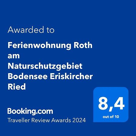 Ferienwohnung Roth Am Naturschutzgebiet Bodensee Eriskircher Ried Ngoại thất bức ảnh
